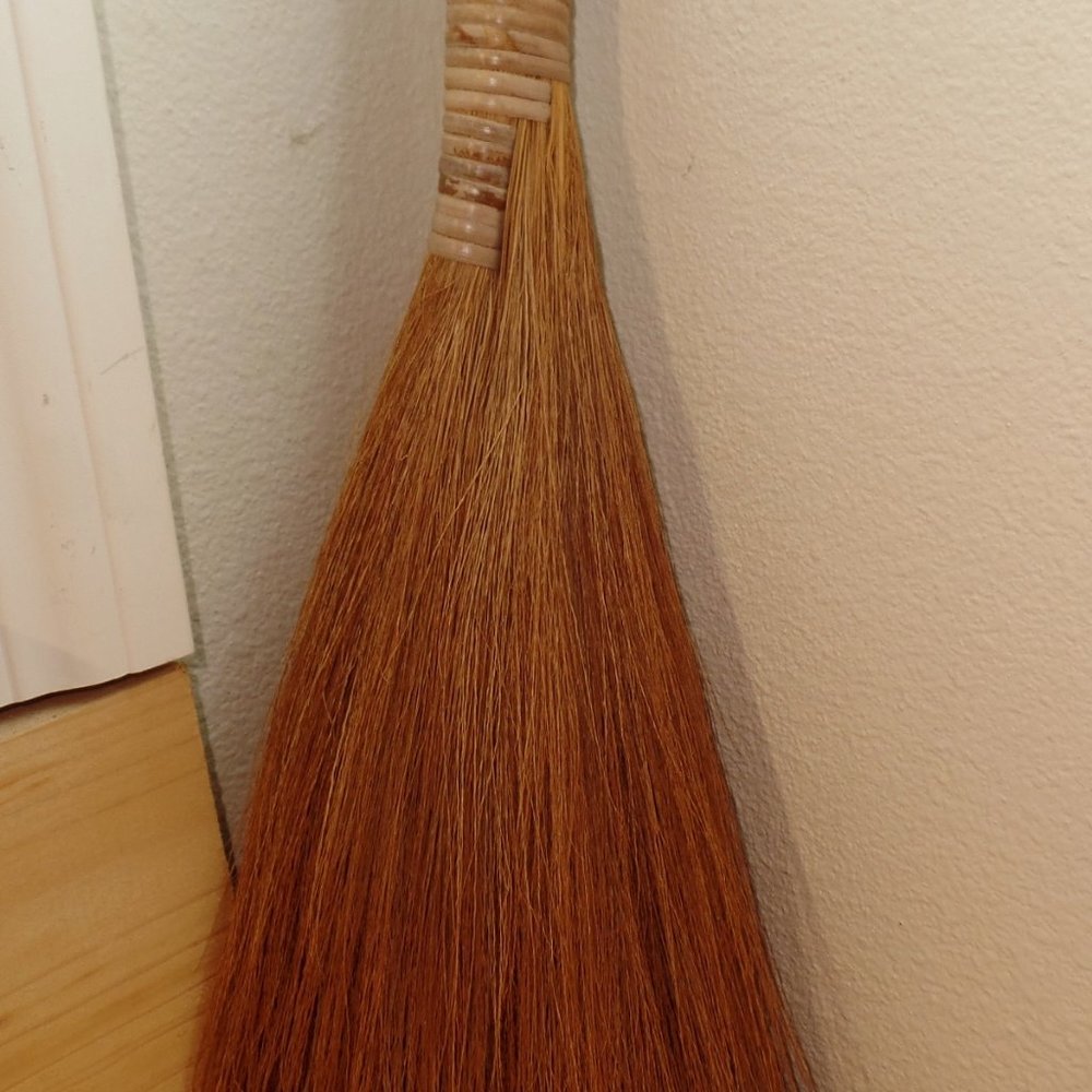 Primitive Turkey Wing Angel Wing Whisk Broom 14 Inch - Picture 2 of 11